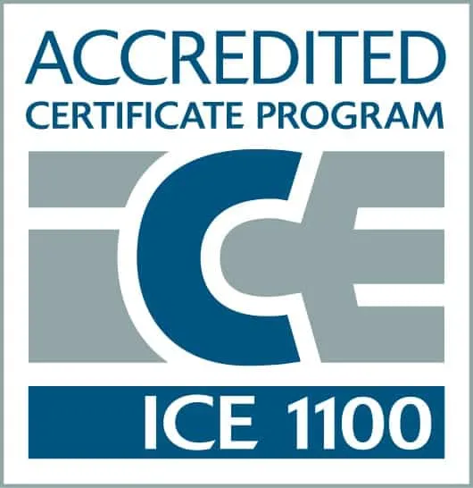 ICE 1100 Accredited Certificate Program Logo