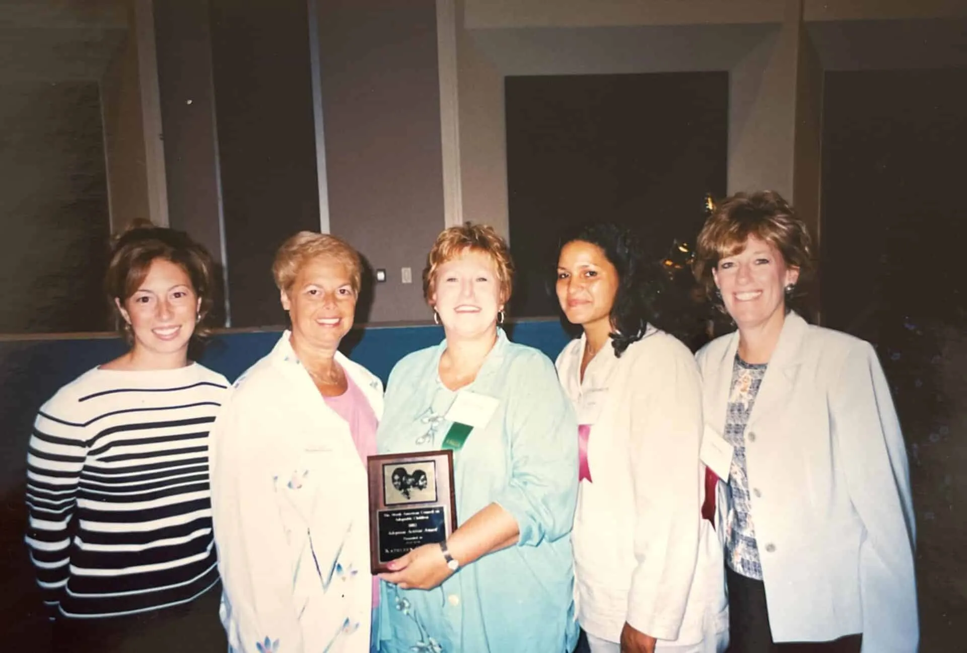 Kathleen Dugan, Ellen Baron, and Debbie Riley posing for 2033 Award