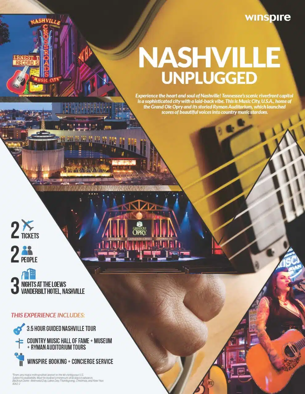 Nashville Unplugged Getaway Raffle Trip Details