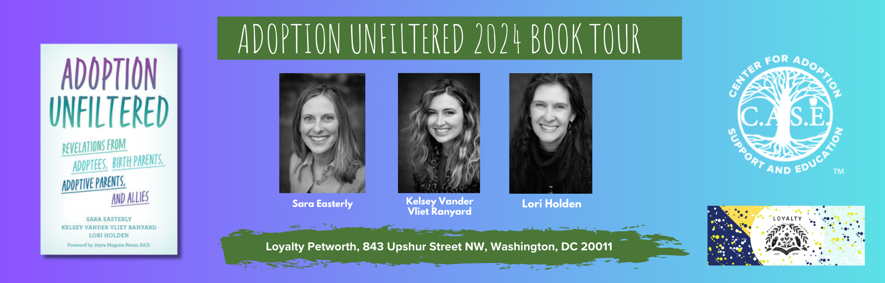 Sara Easterly, Kelsey Vander Vilet Ranyard, and Lori Holden, authors of Adoption Unfiltered