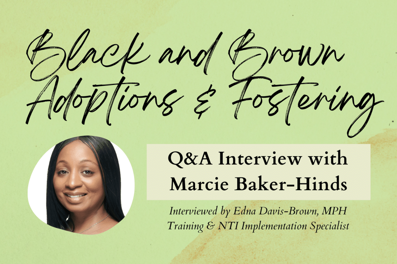 Black and Brown Adoptions and Fostering Q&A Interview with Marcie Baker-Hinds and Edna Davis-Brown, MPH, headshot of Marcie Baker-Hinds