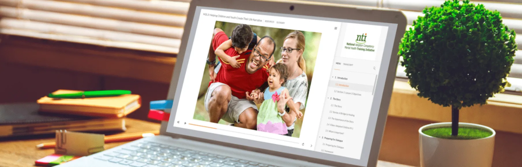 Image of NTI Training on laptop