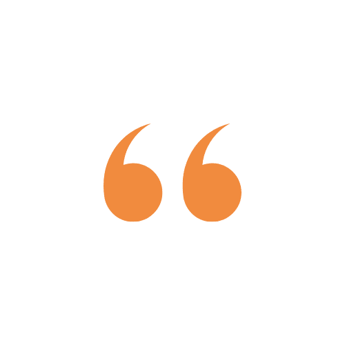 Orange quotation mark