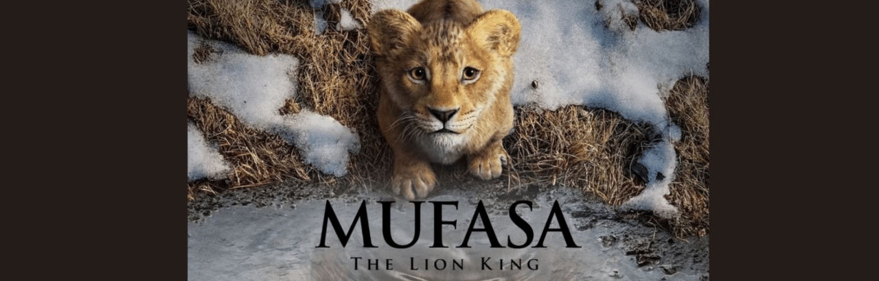 Mufasa as a cub in movie Mufasa The Lion King Movie