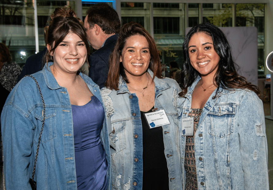 Zoe Bulitt Rachel Shifaraw Michaela Battle smiling posing together