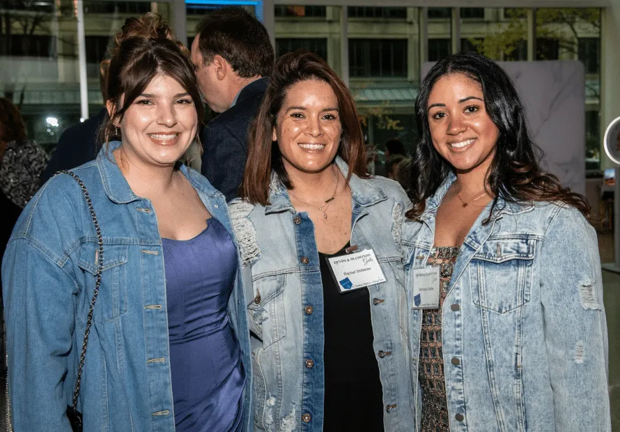 Zoe Bulitt Rachel Shifaraw Michaela Battle smiling posing together