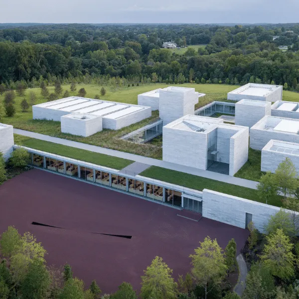 Aerial View of Glenstone Museum