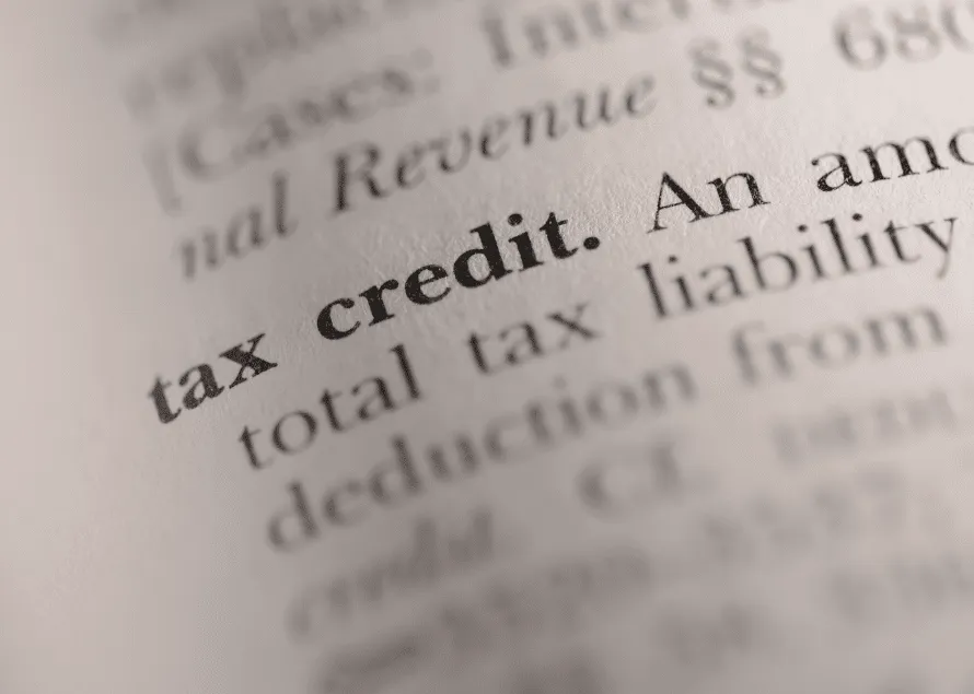 Tax Credit definition in book